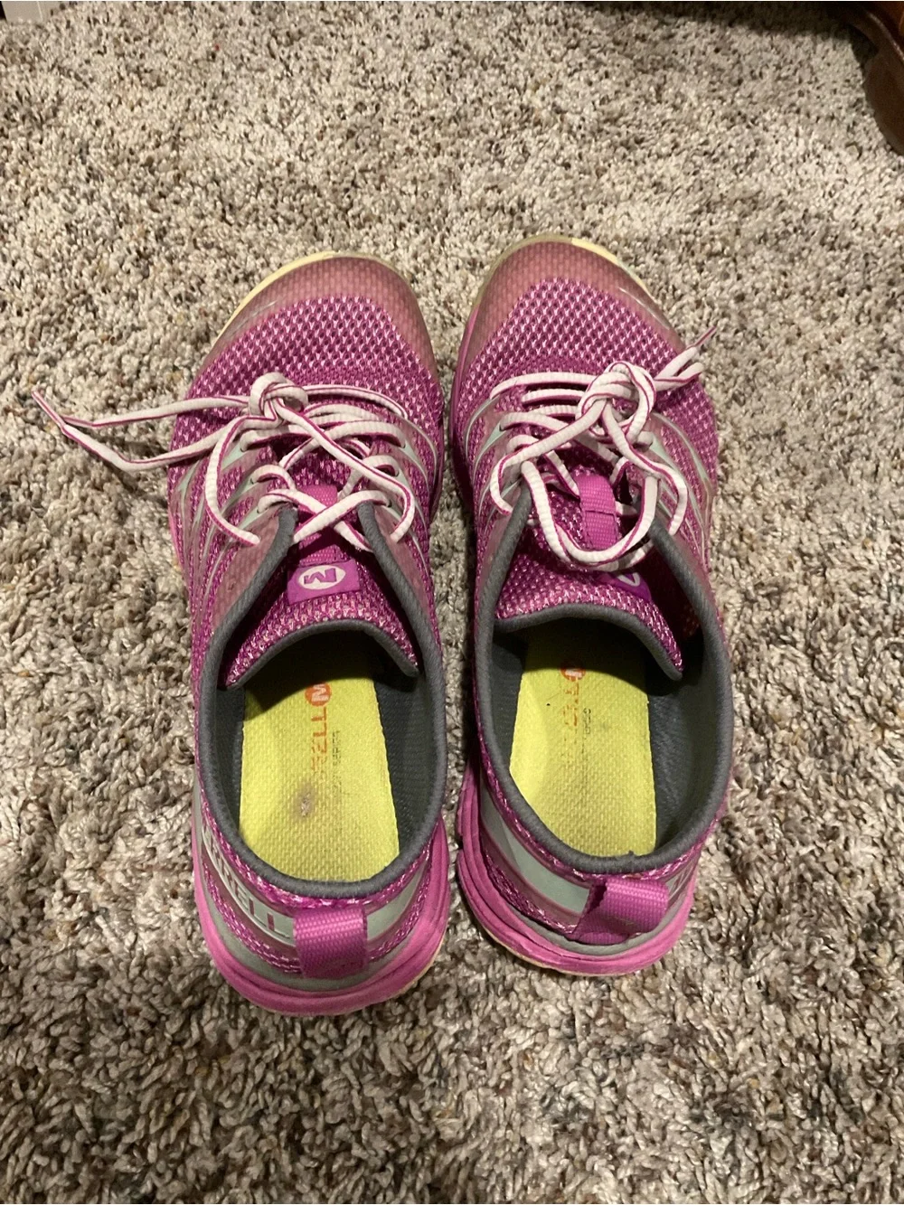 Merrell Pink Mesh Trail Running Sneakers